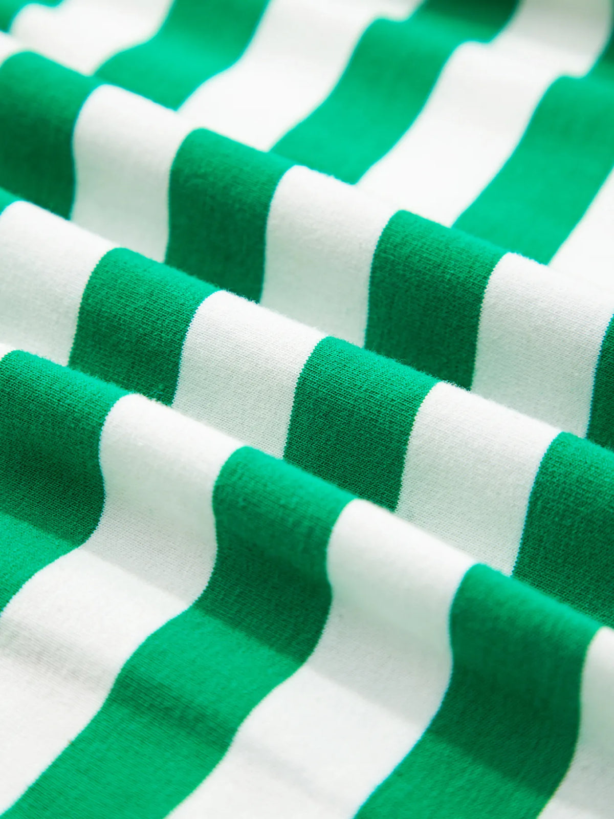 Stripe Colorblock Collared V Neck Cropped Top - Green - View 8