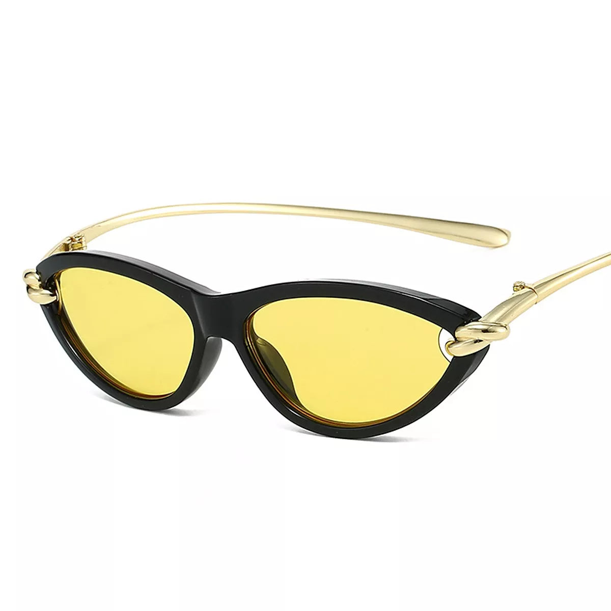 Cat-Eye Sunglasses - Yellow - View 6