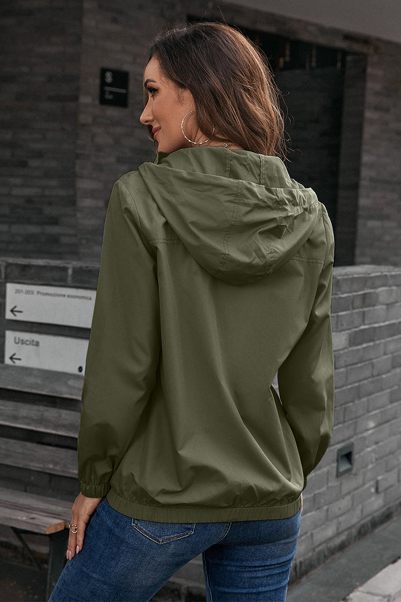 Ivy Lane Button-Down Long Sleeve Sports Jacket - Army Green - View 15