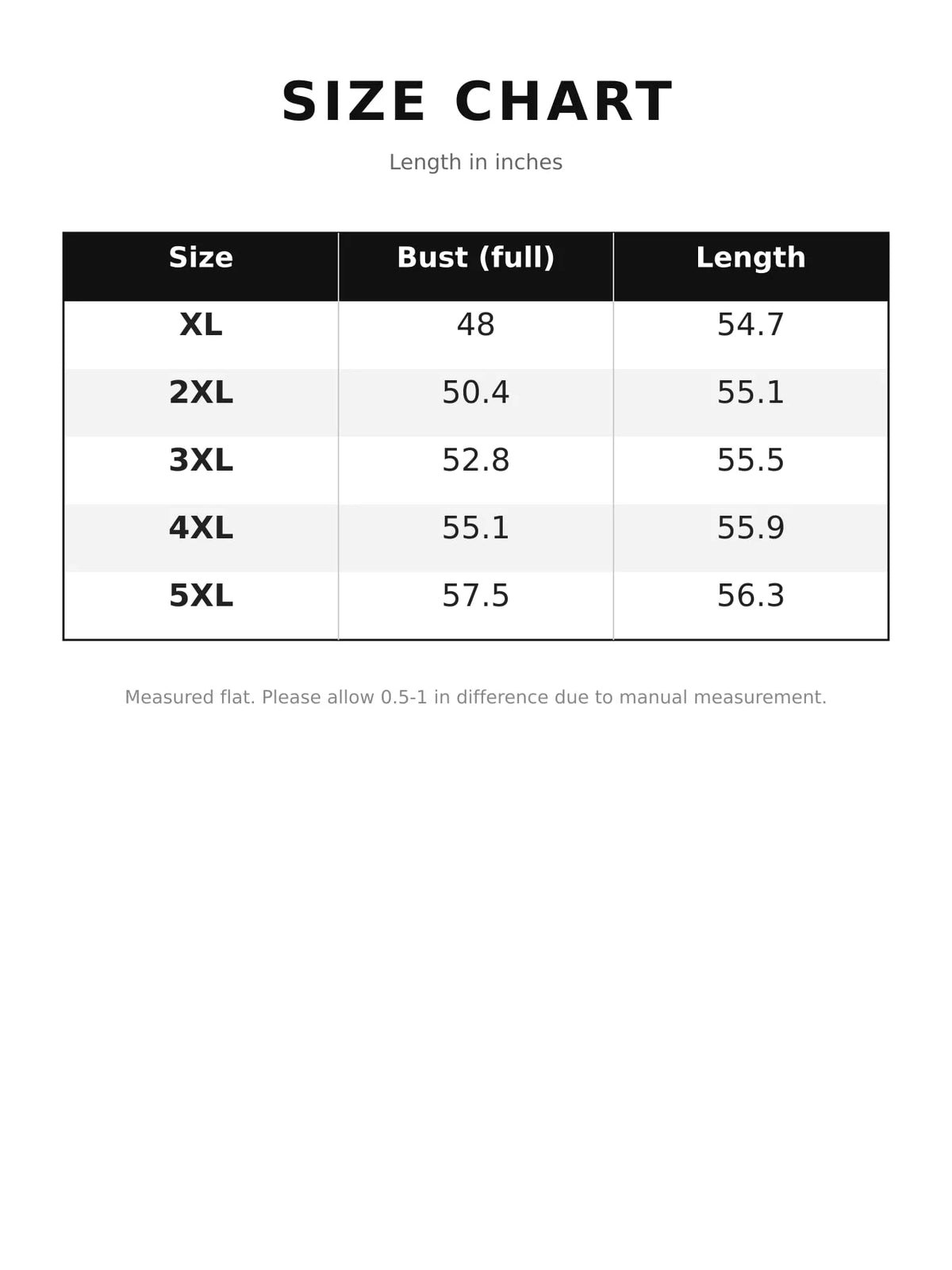 Plus Size Longline Button-Down Shirt - Size chart - View 13