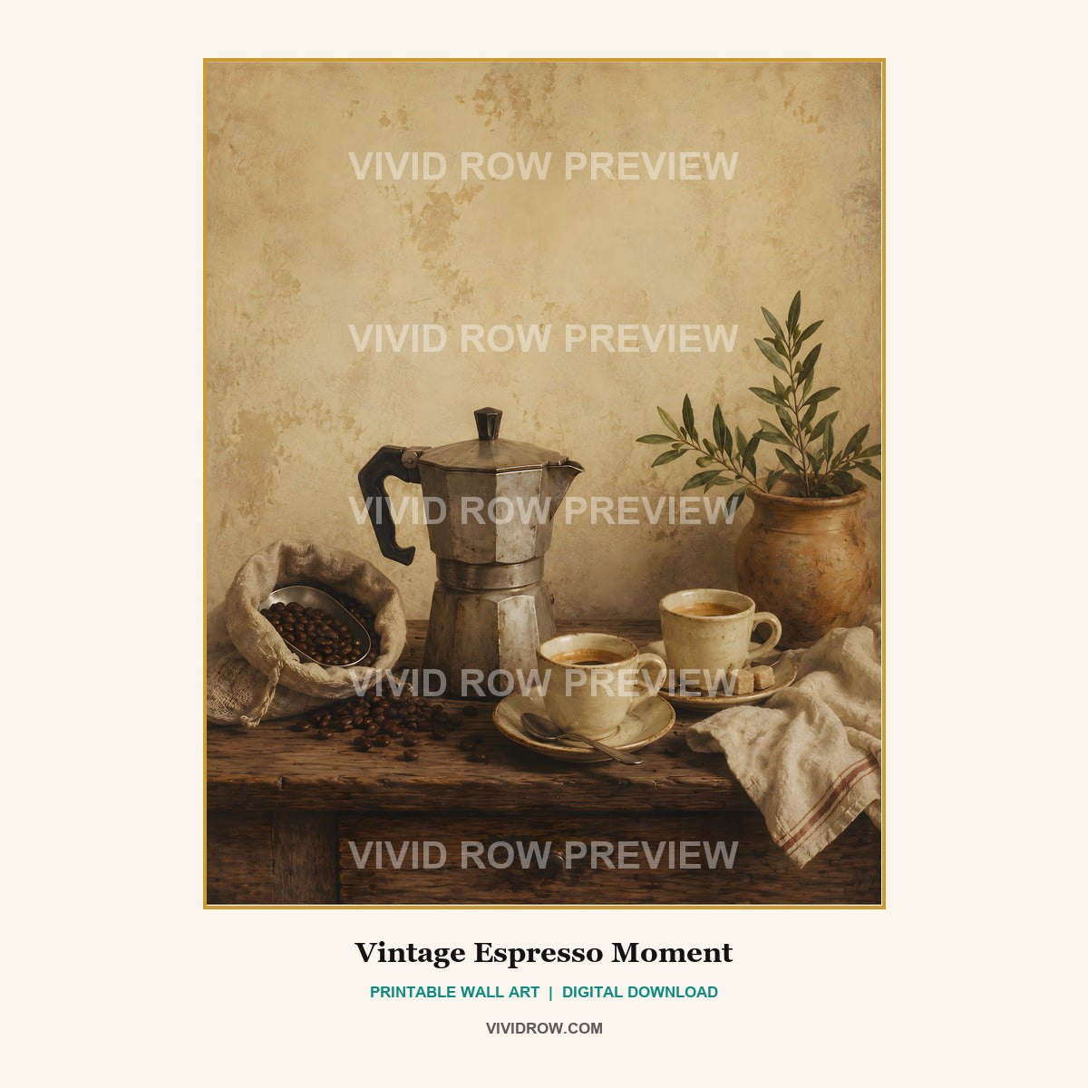 La Cucina Antica Printable Kitchen Wall Art Collection artwork preview 10 by Vivid Row