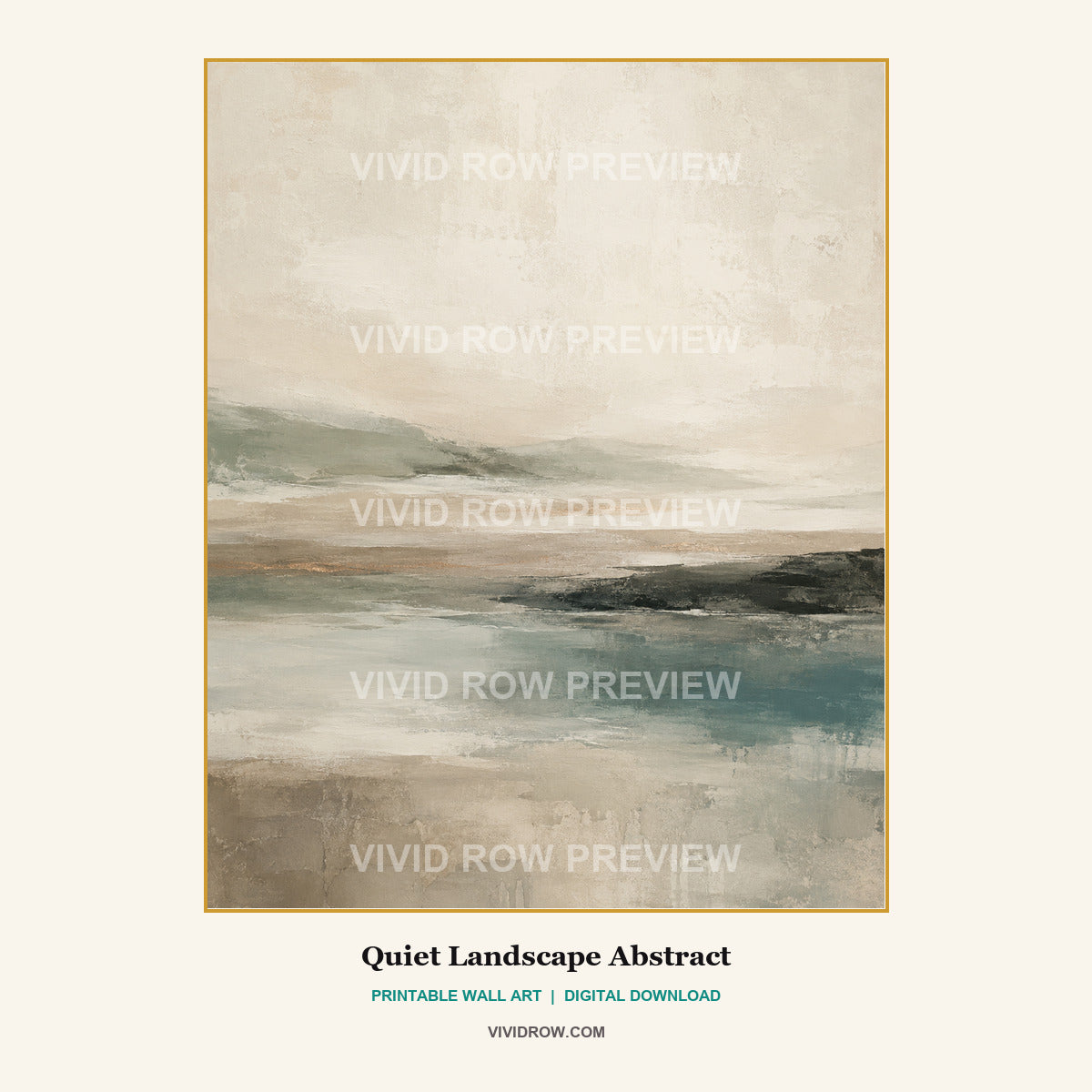 The Patina Linen Printable Wall Art Set artwork preview 6 by Vivid Row