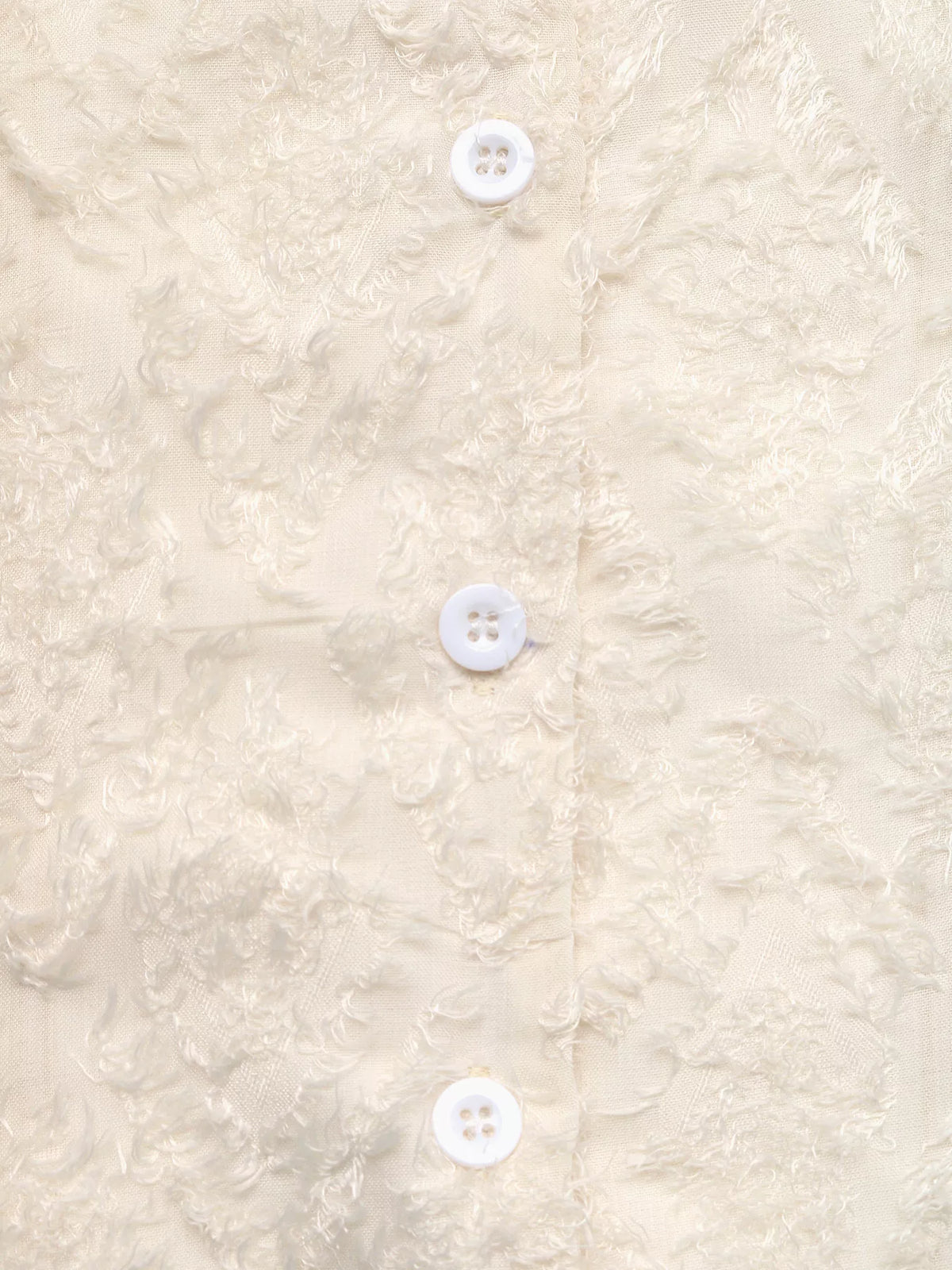 Textured Long Sleeve Button-Up Shirt - Apricot - View 9