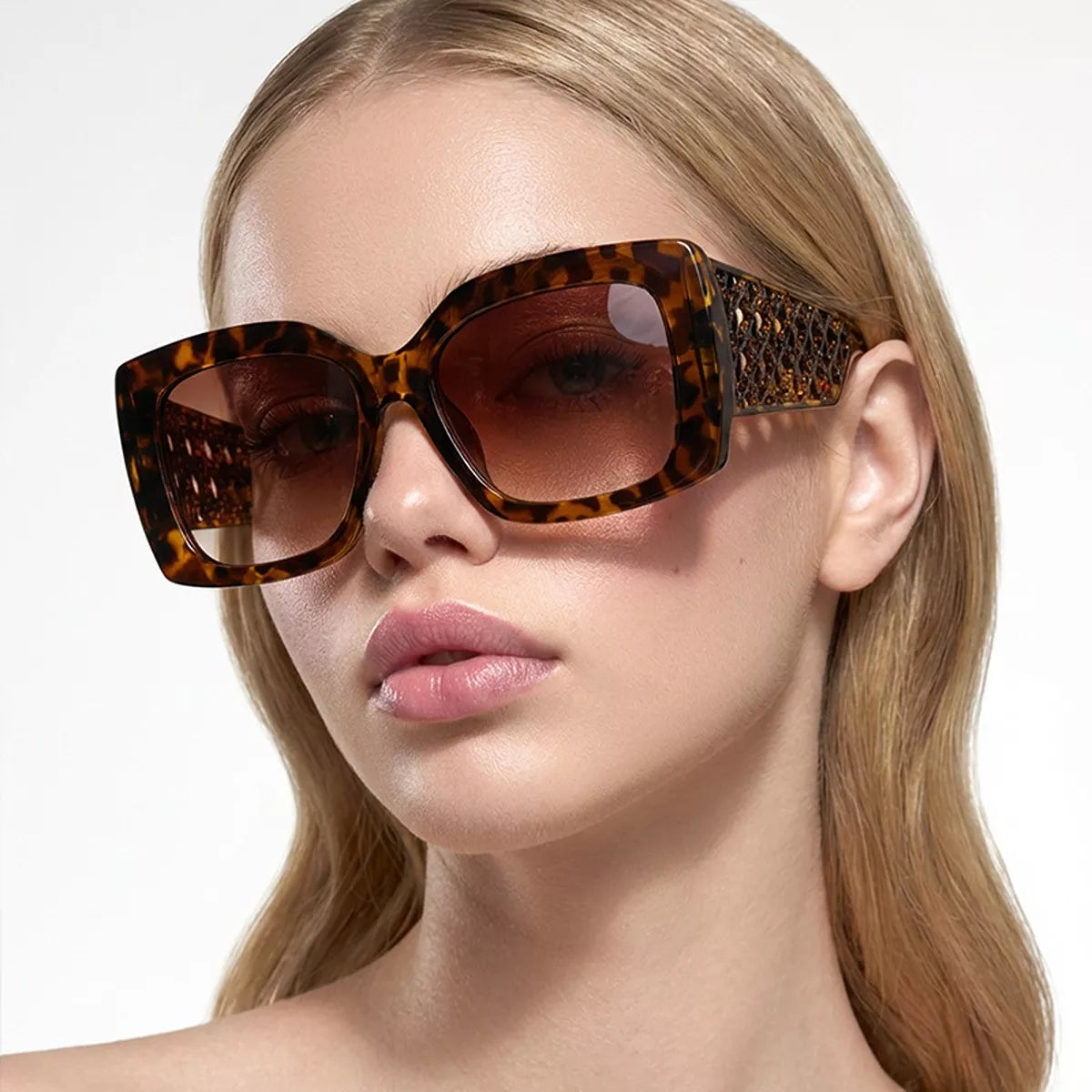 Oversized Square Sunglasses - Style D - View 4