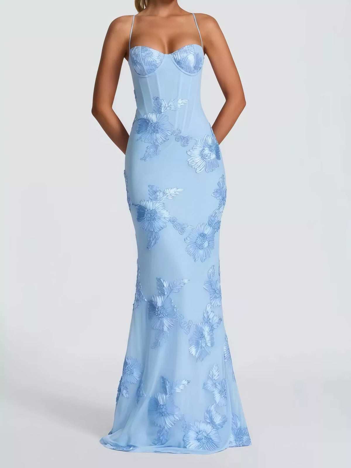 Sweetheart Neck Lace Up Mermaid Evening Dress