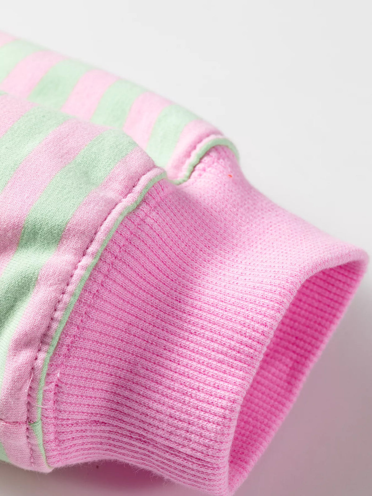 Striped Round Neck Long Sleeve Sweatshirt - Stripe - View 5