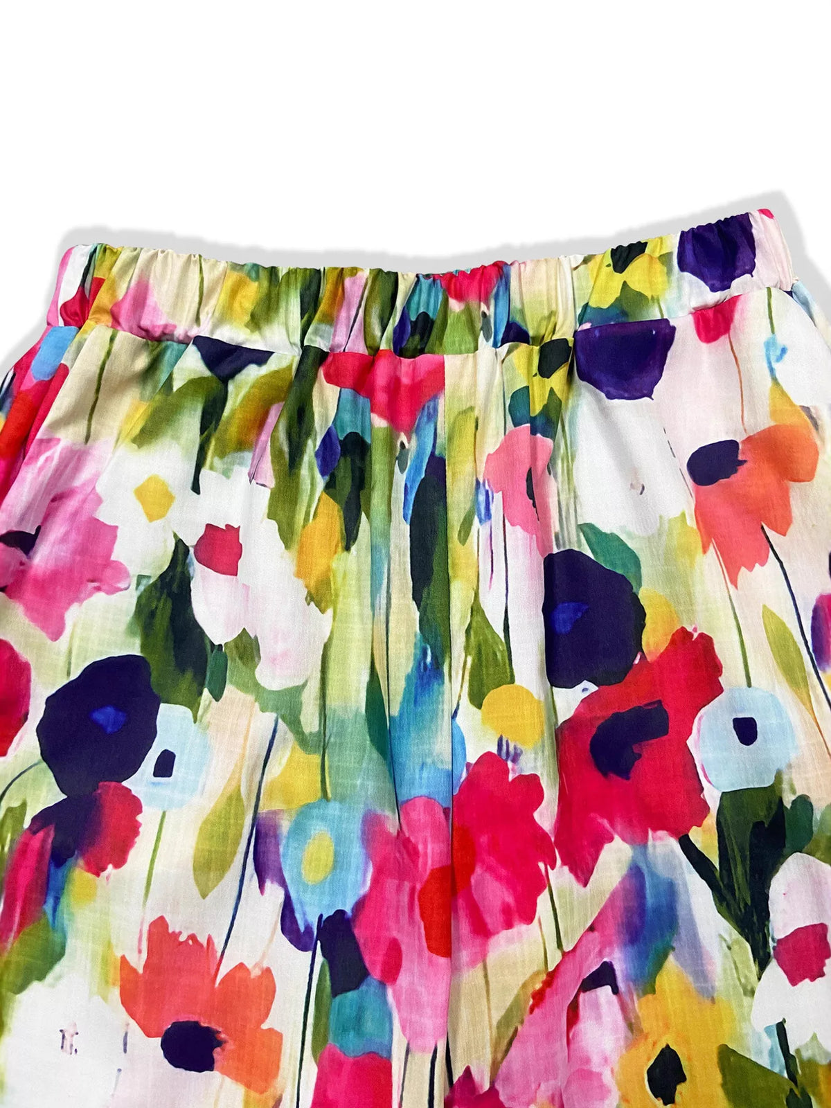 Floral Print Loose Casual Pants - Multicolor - View 2