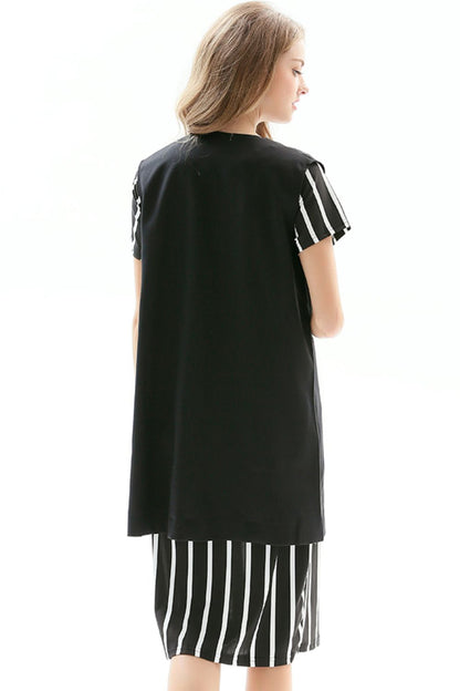 One-Button Sleeveless Longline Blazer - Black - View 10