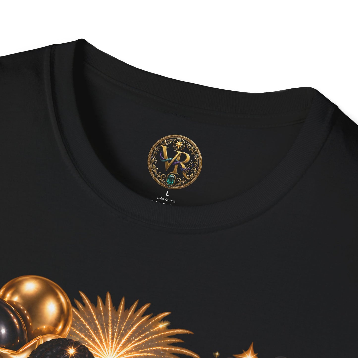 New Year 2027 Celebration Tee - Black - product view 3 - Black