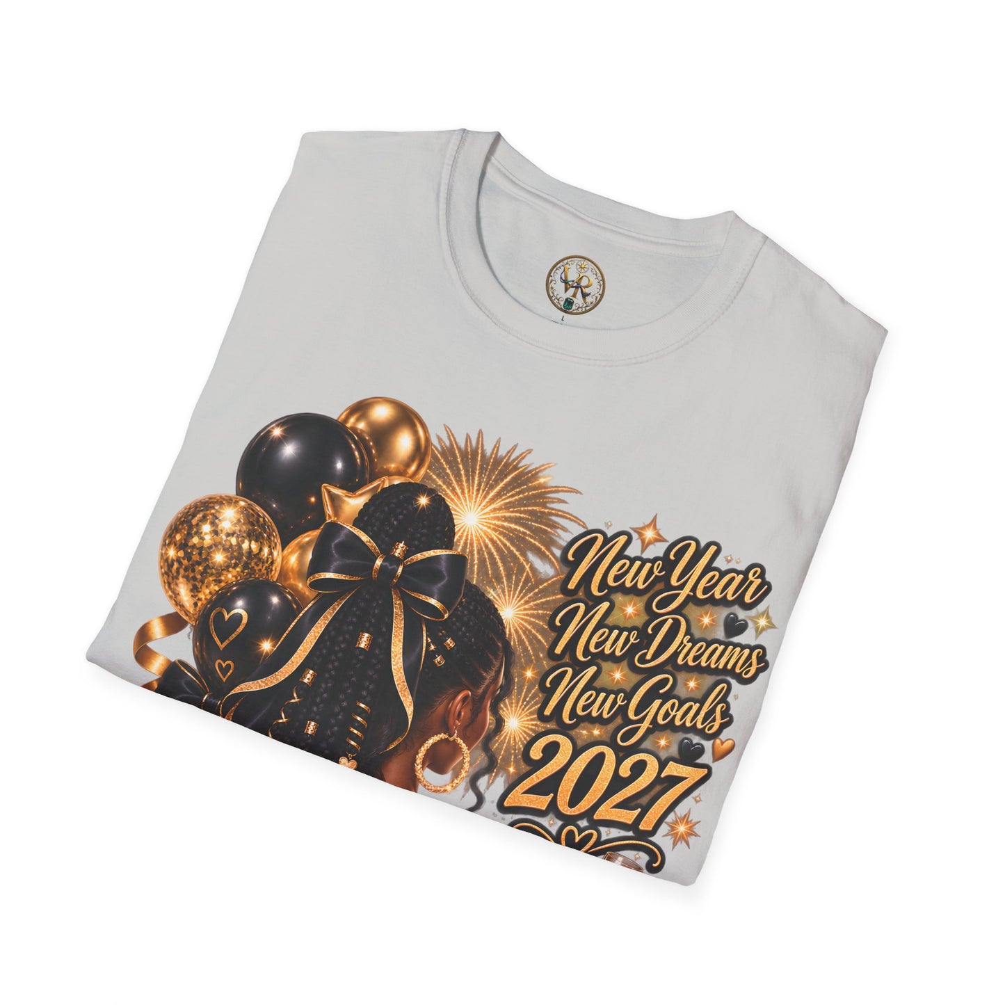New Year 2027 Celebration Tee - Ice Grey - product view 4 - Ice Grey
