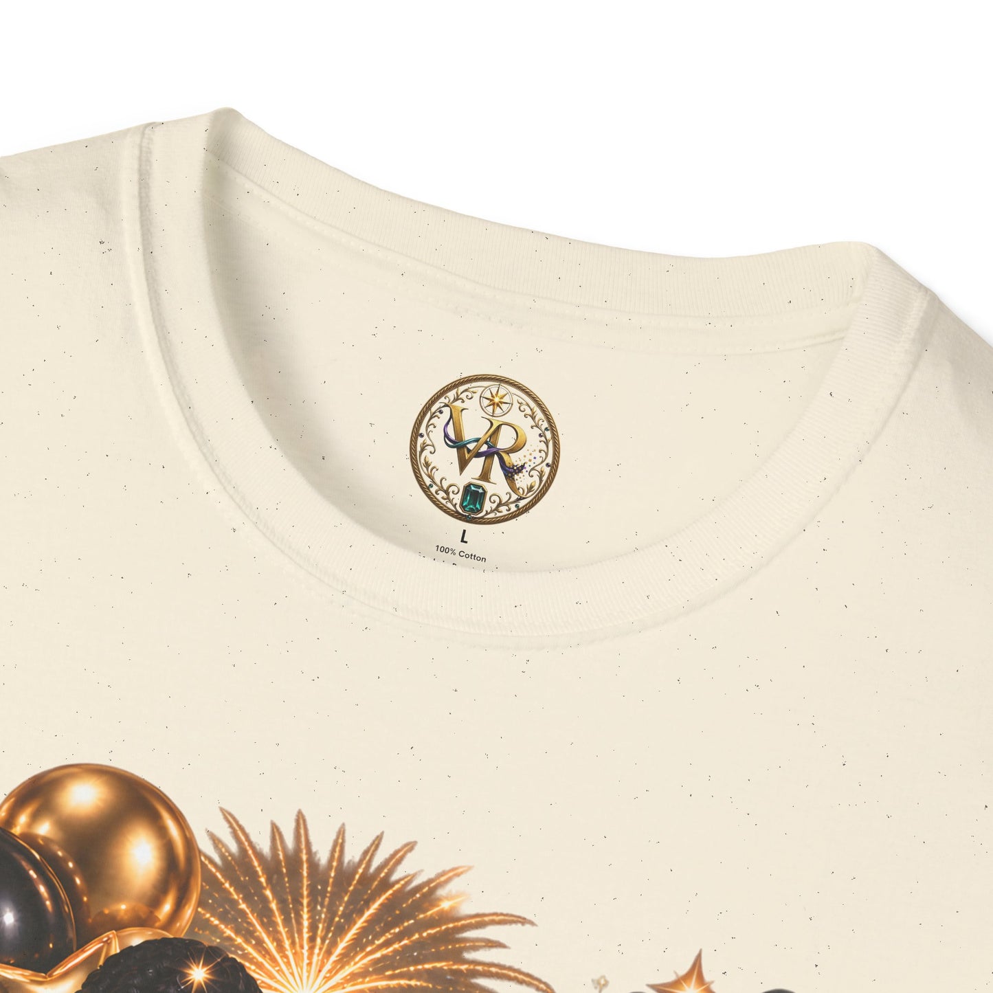 New Year 2027 Celebration Tee - Natural - product view 3 - Natural