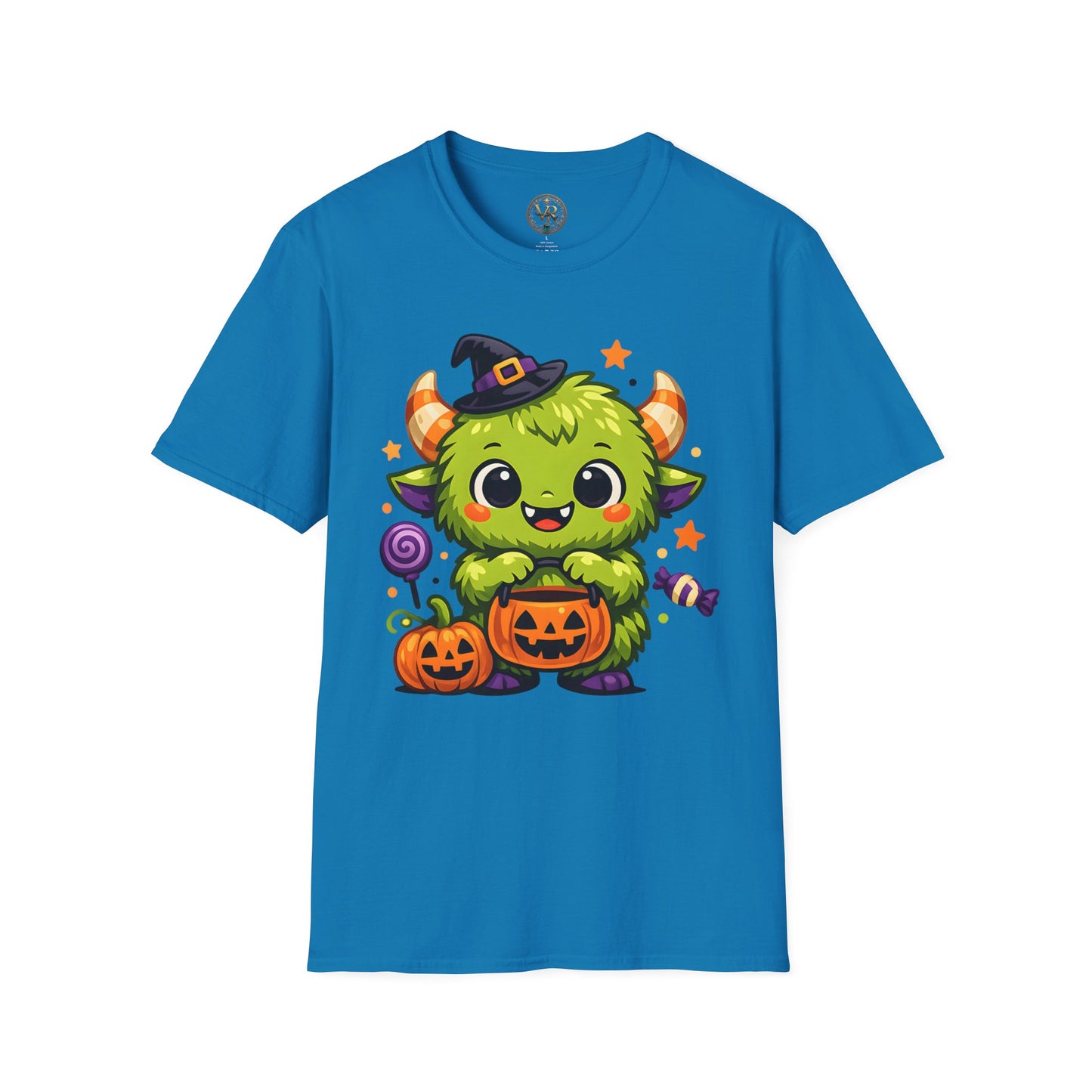 Green Halloween Monster Tee - Sapphire - product view 1 - Sapphire
