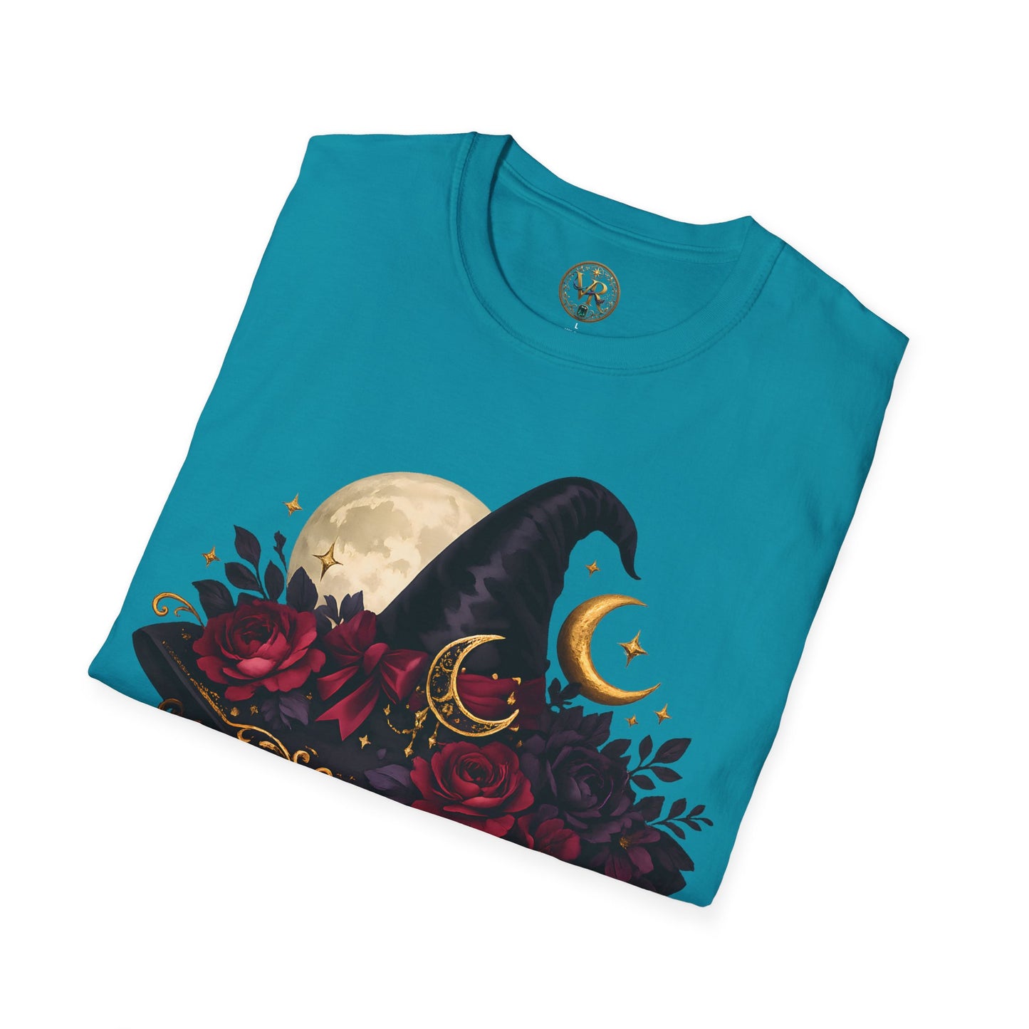 Mystic Crow Moon Tee - Light Blue - product view 2 - Light Blue