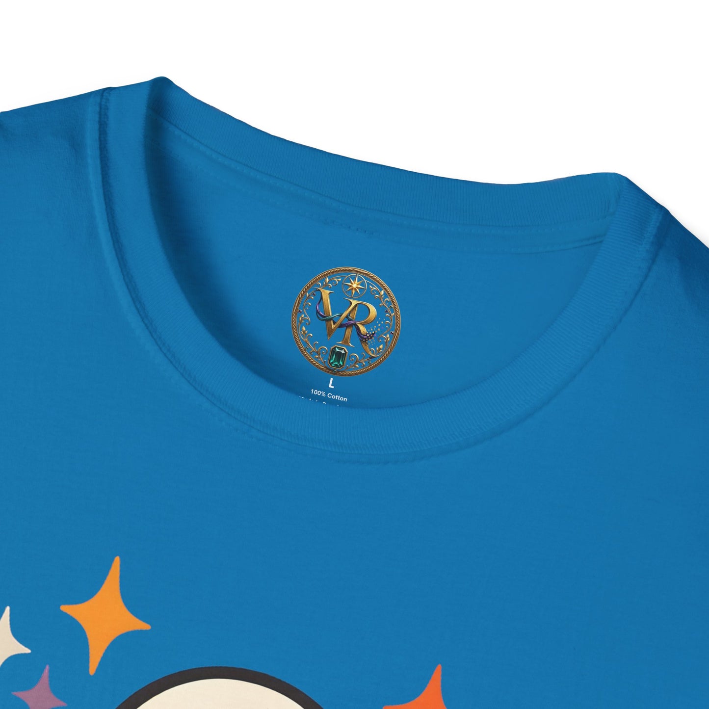 Pumpkin Floral Ghost Tee - Sapphire - product view 3 - Sapphire