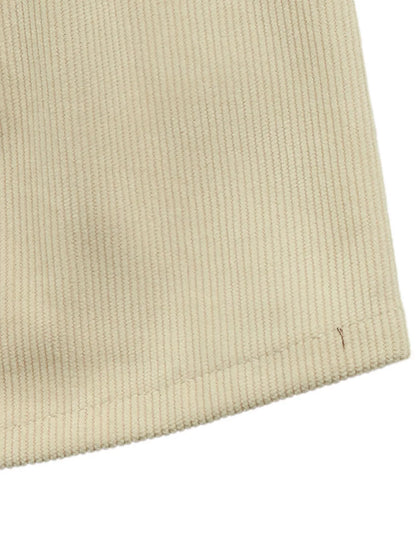 High Waist Pleated Midi Skirt - Khaki - View 13