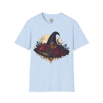 Mystic Crow Moon Tee - Light Blue - product view 1 - Light Blue