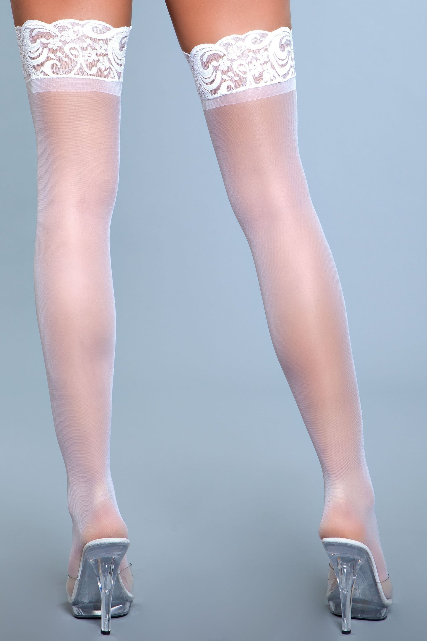 Lace Over It Thigh Highs, back view