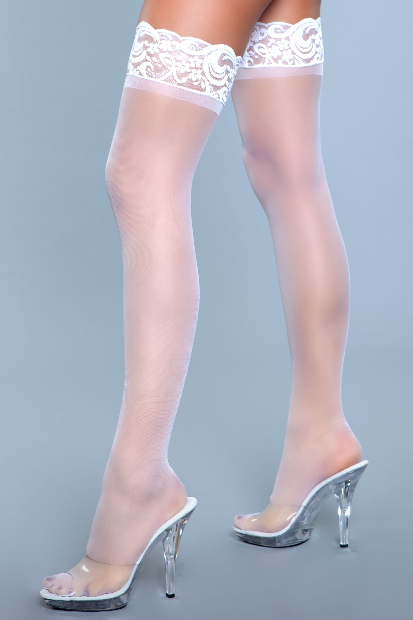 Lace Over It Thigh Highs, side view