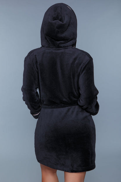 Alyssa Robe - Black - View 3