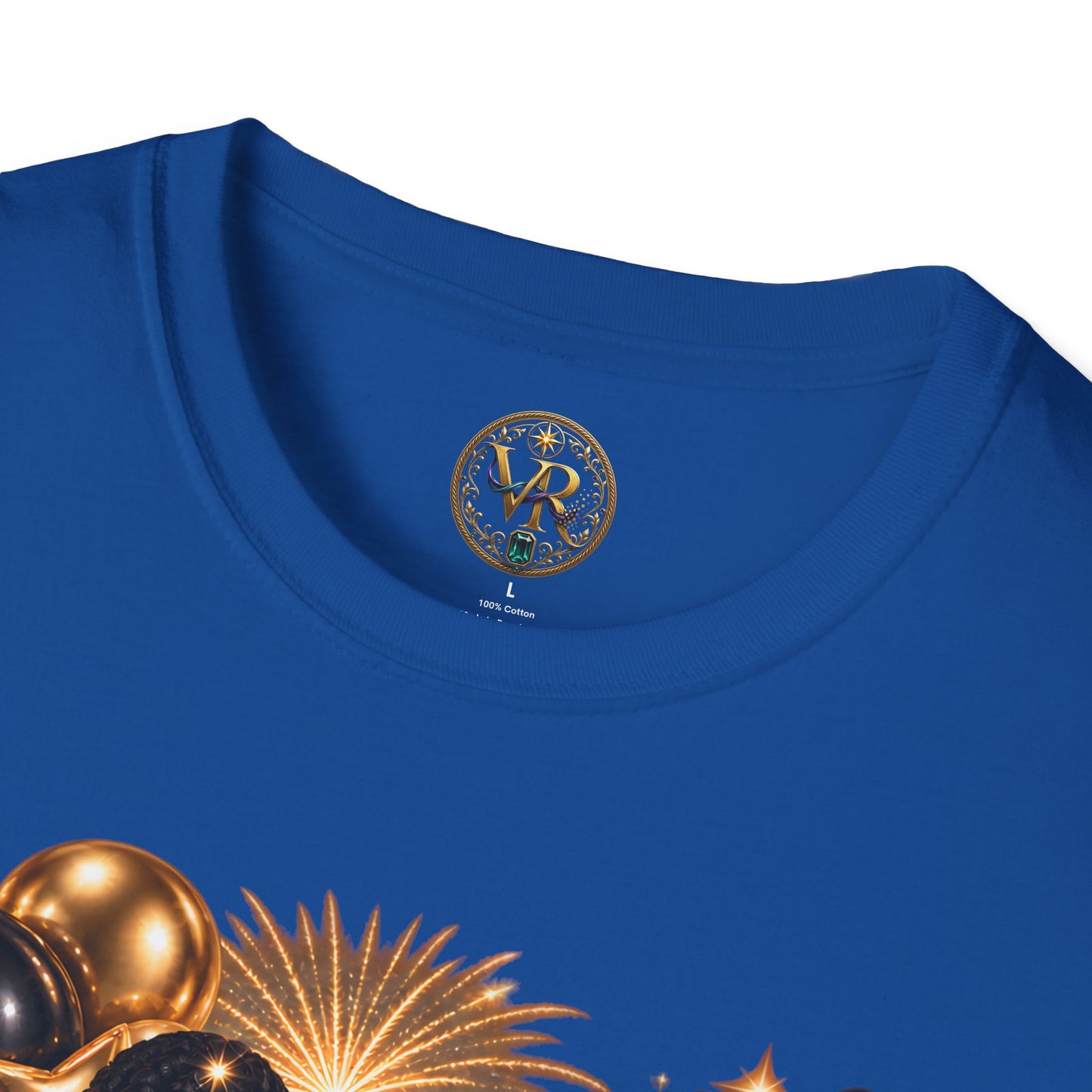 New Year 2027 Celebration Tee - Royal - product view 3 - Royal