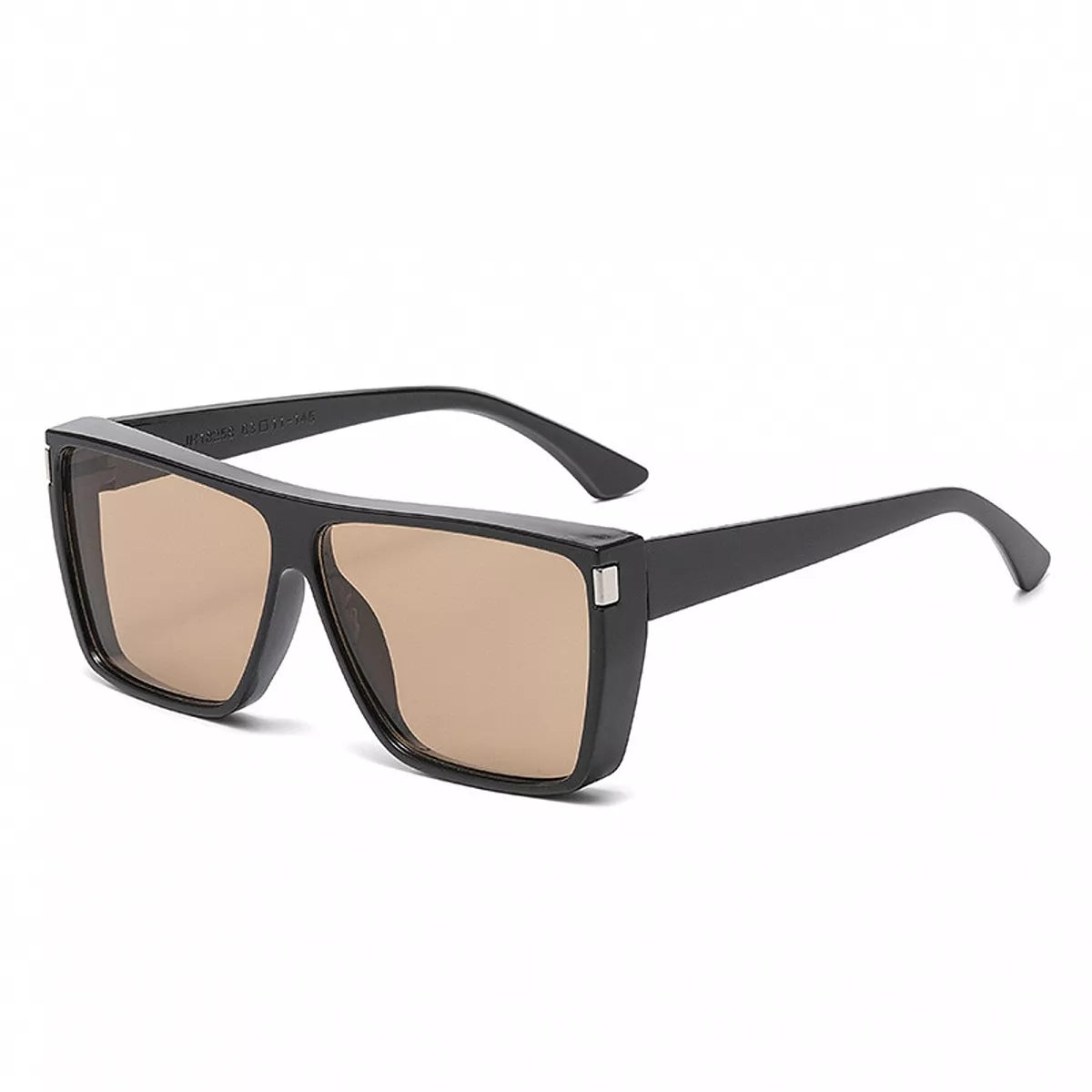 Oversized Square Sunglasses - Camel - View 9