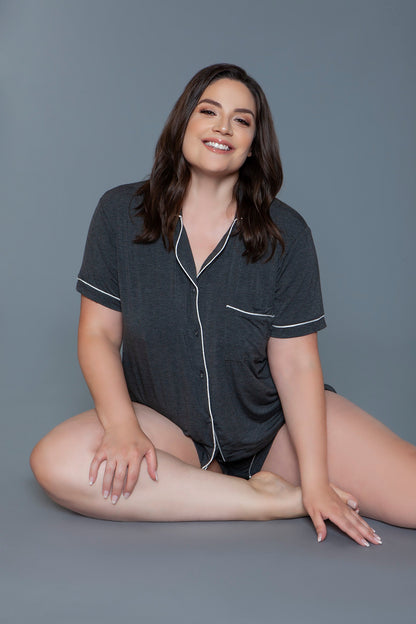 Riley Two Piece PJ Set, side view
