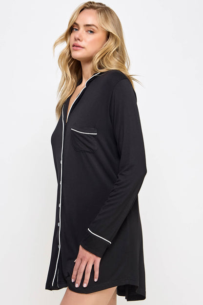 Mahina Sleep Shirt, front view