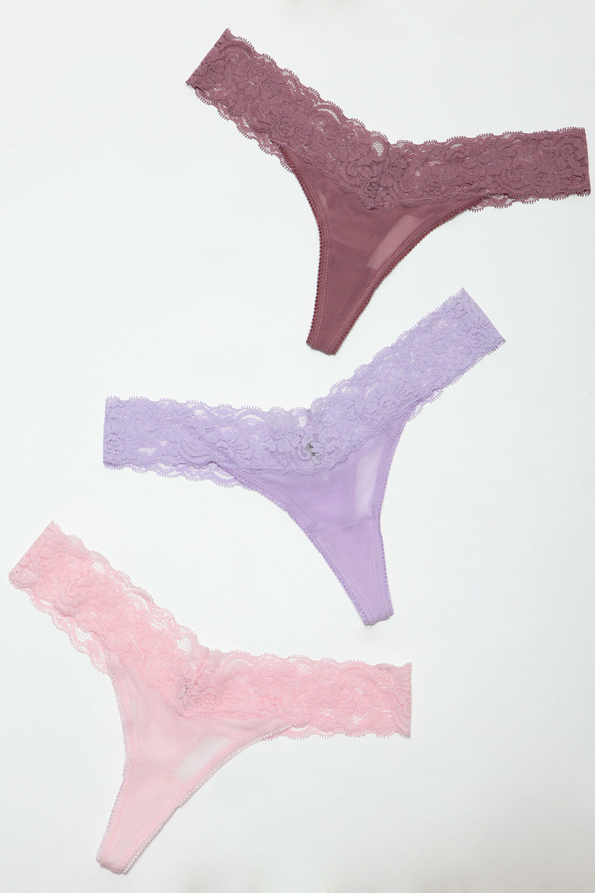 Mila Thong 3 Pack, side view