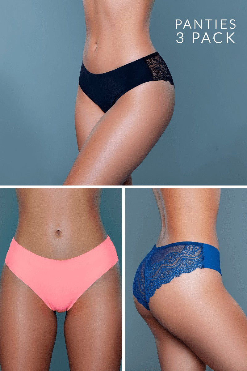 Arden Cheeky Panty Pack, front view