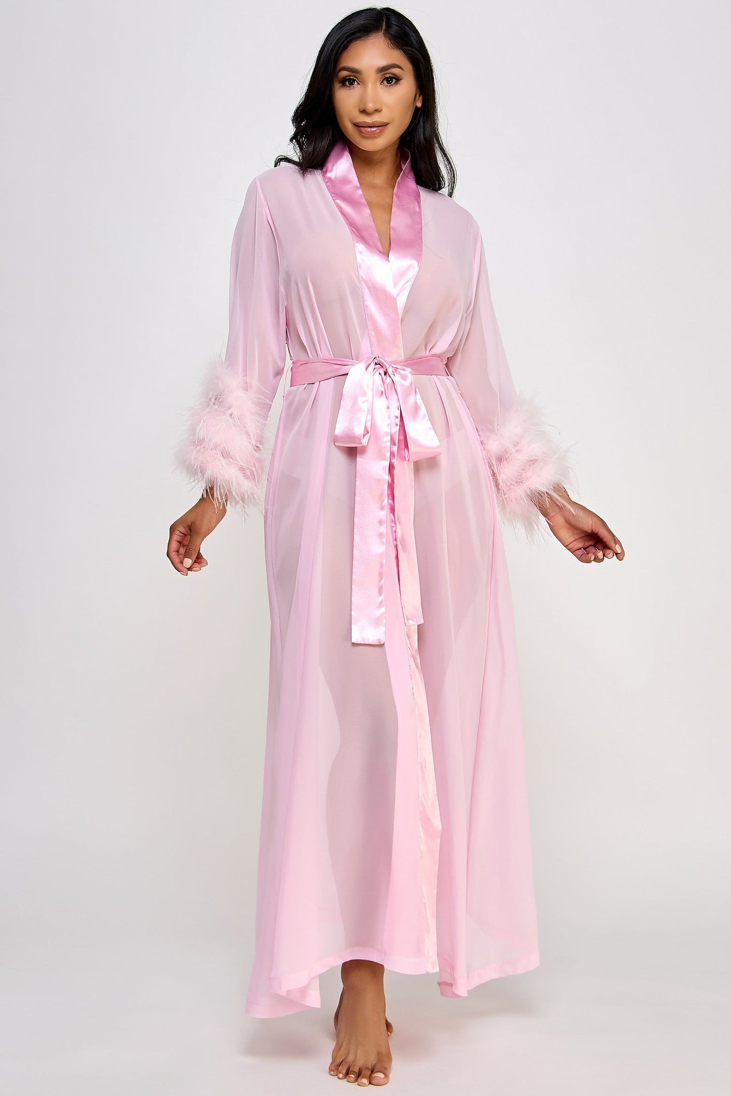 Sahar Robe - Blush Pink - View 3