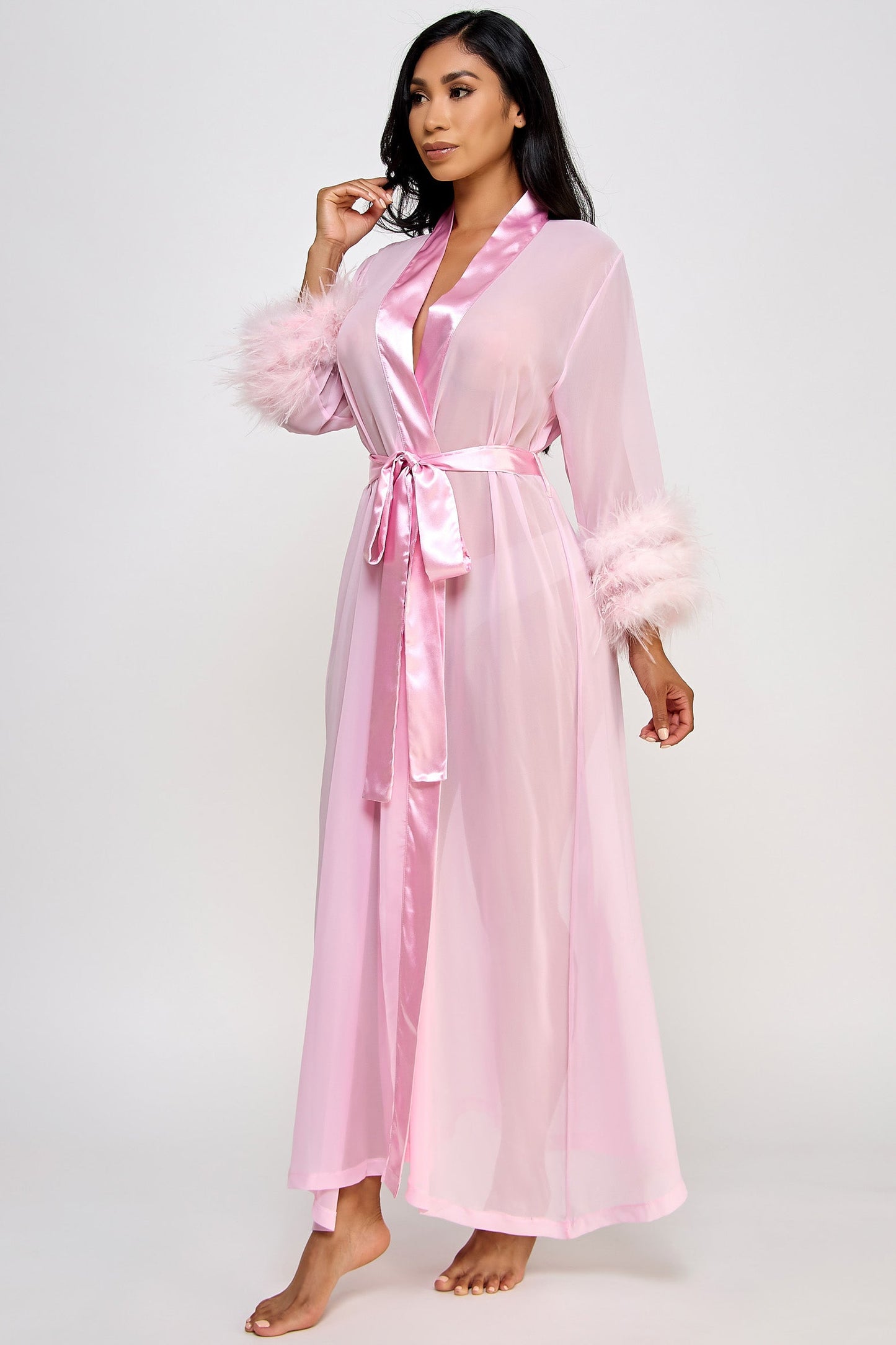 Sahar Robe - Blush Pink - View 2
