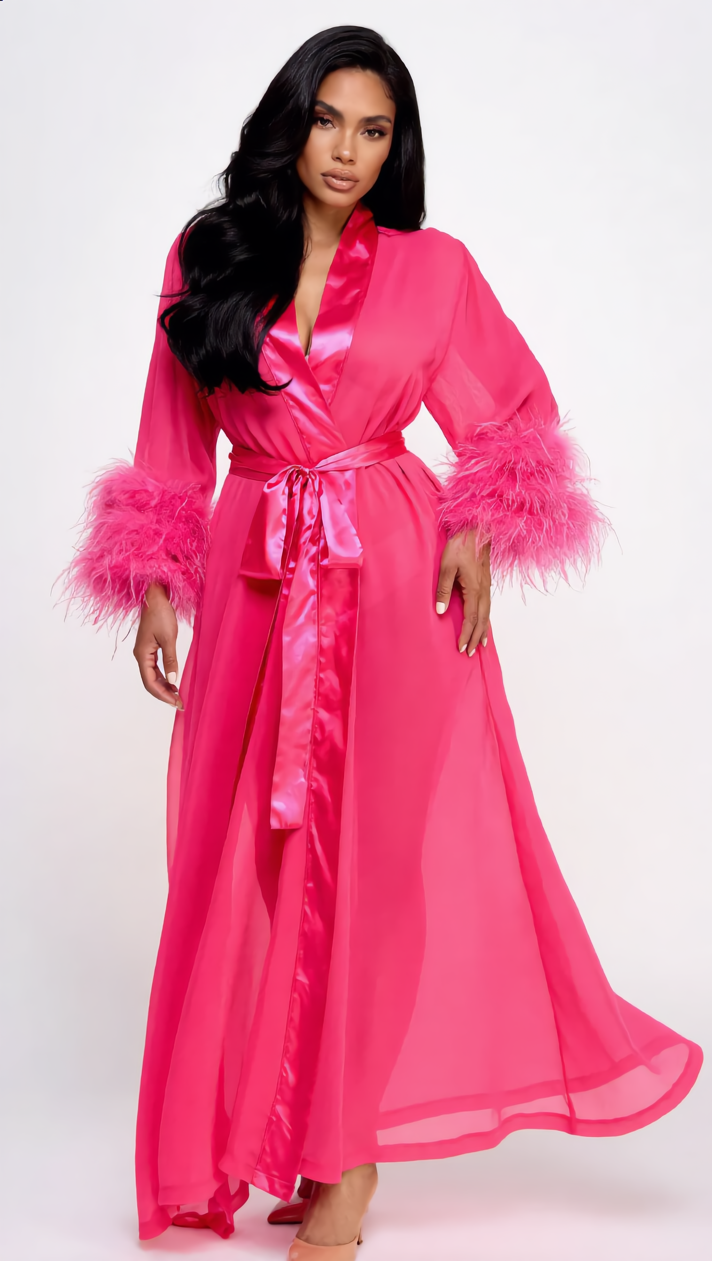 Sahar Robe - Hot Pink - View 5