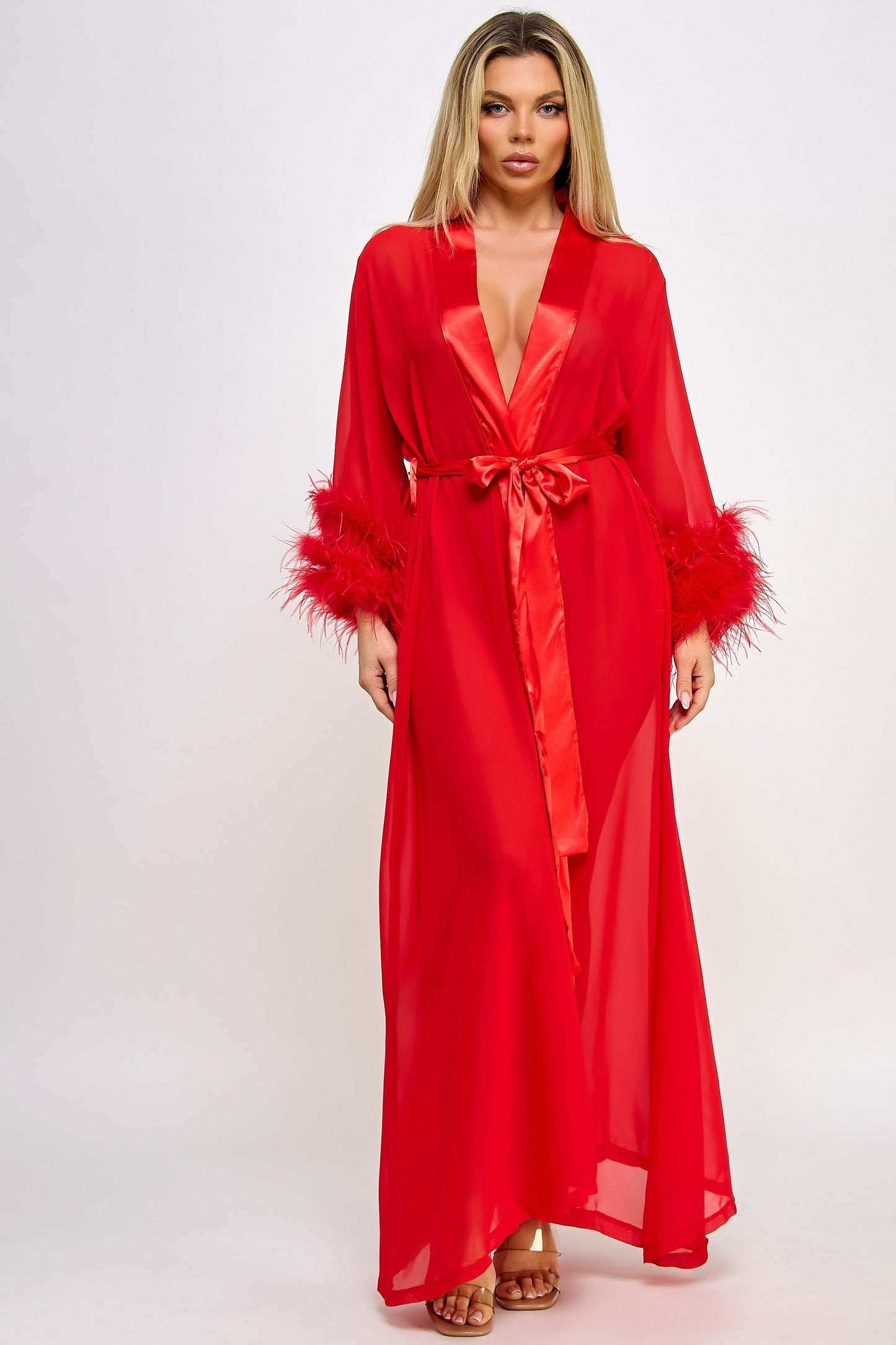 Sahar Robe - Red - View 3