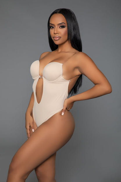Looking Curvy Bodysuit Shaper, side view