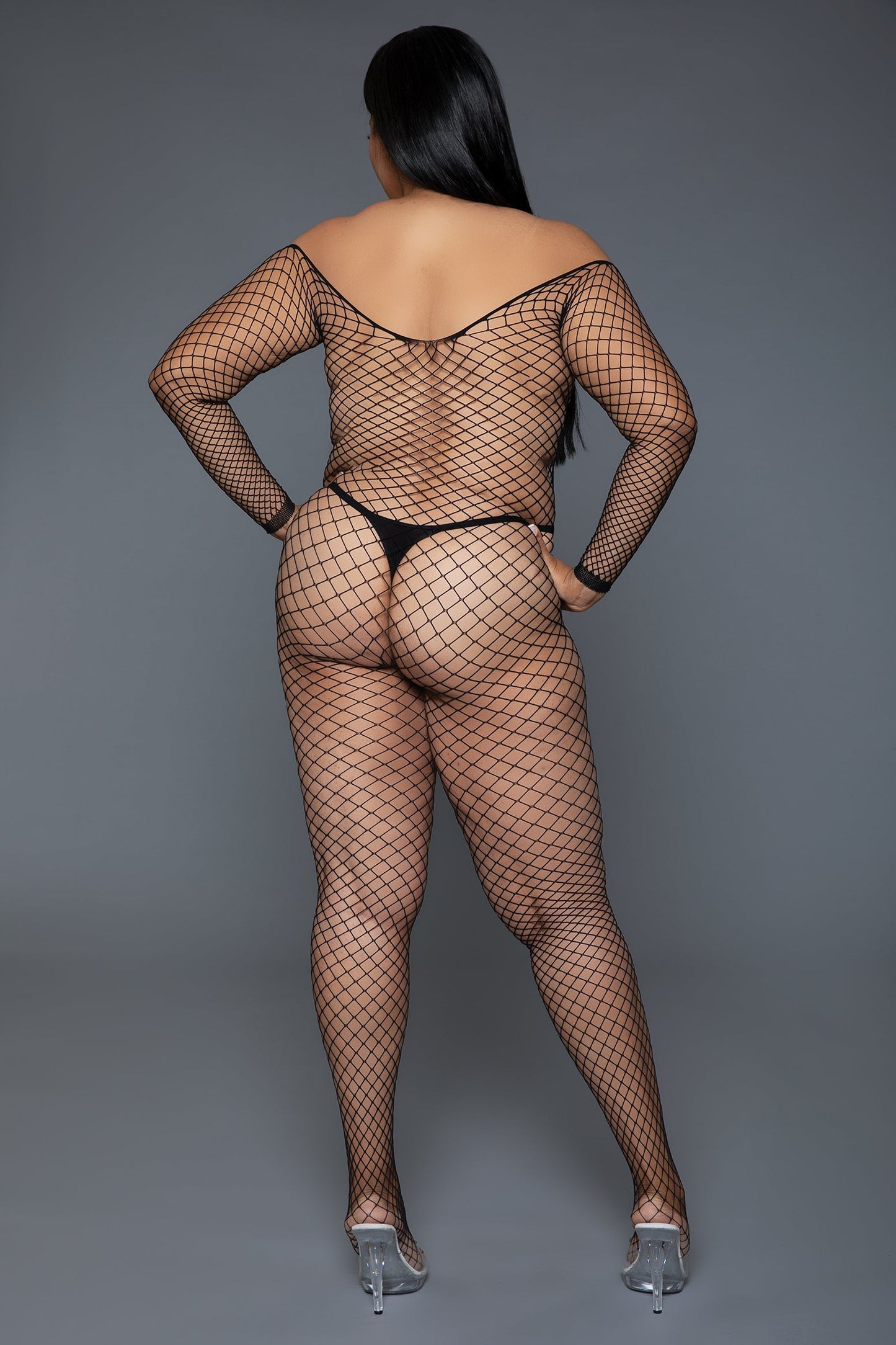 Catch Me Bodystocking - Black - View 6