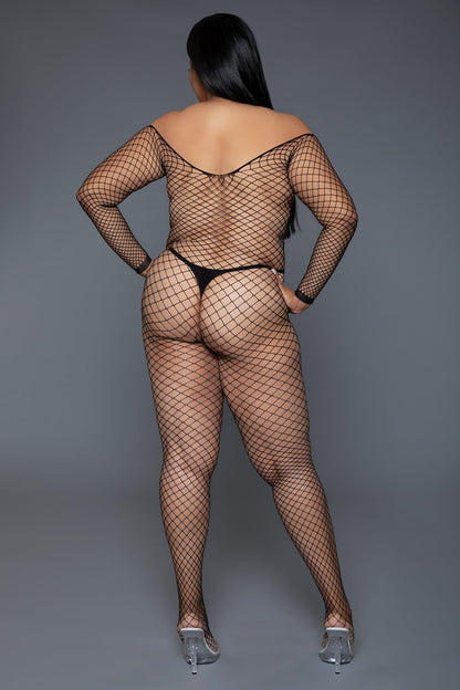 Catch Me Bodystocking - Black - View 6