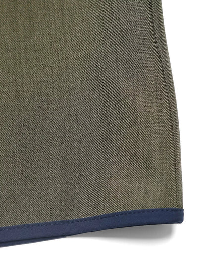 Contrast Trim Button-Up Jacket - Green - View 8
