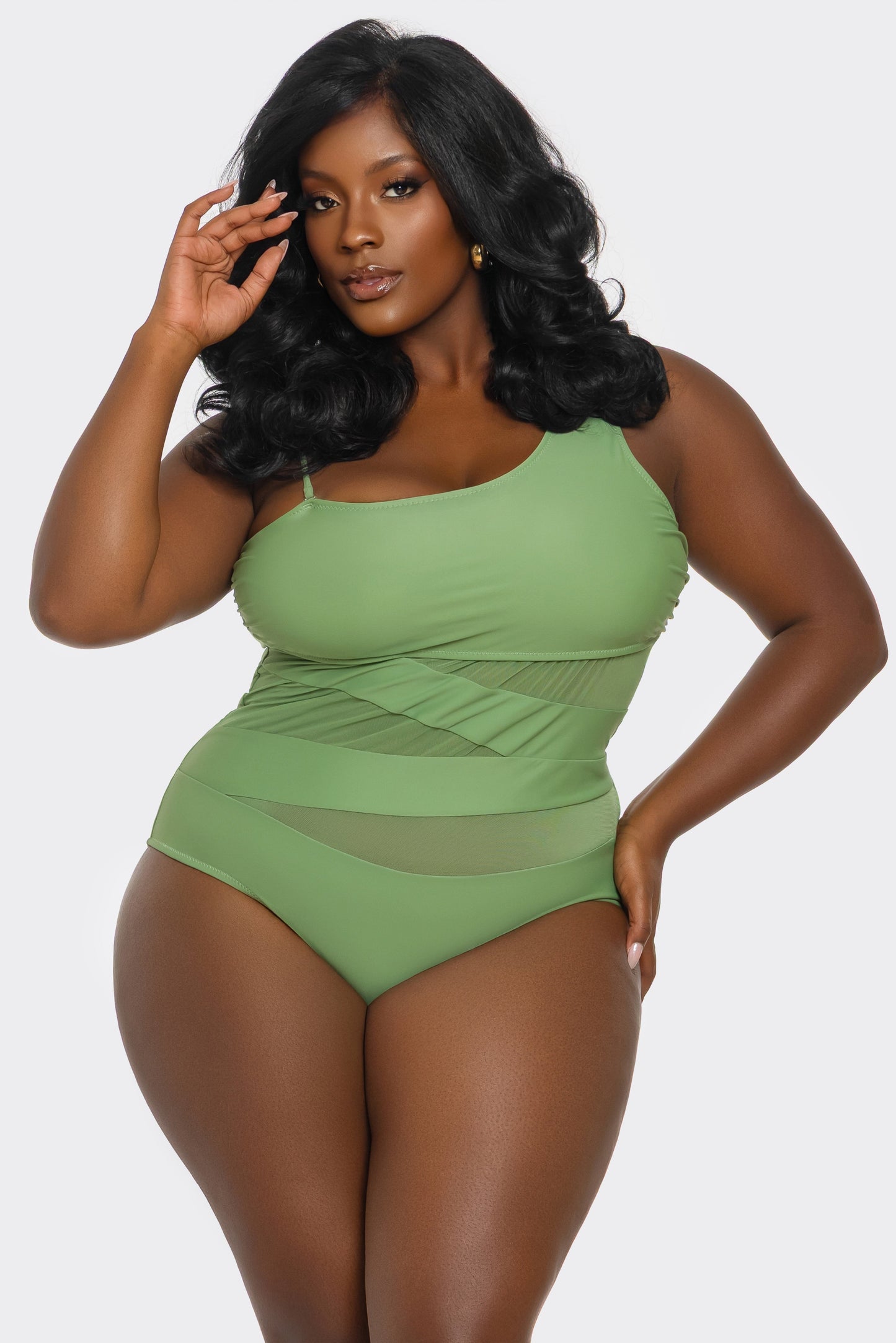 Audrey Swimsuit - Green - View 1