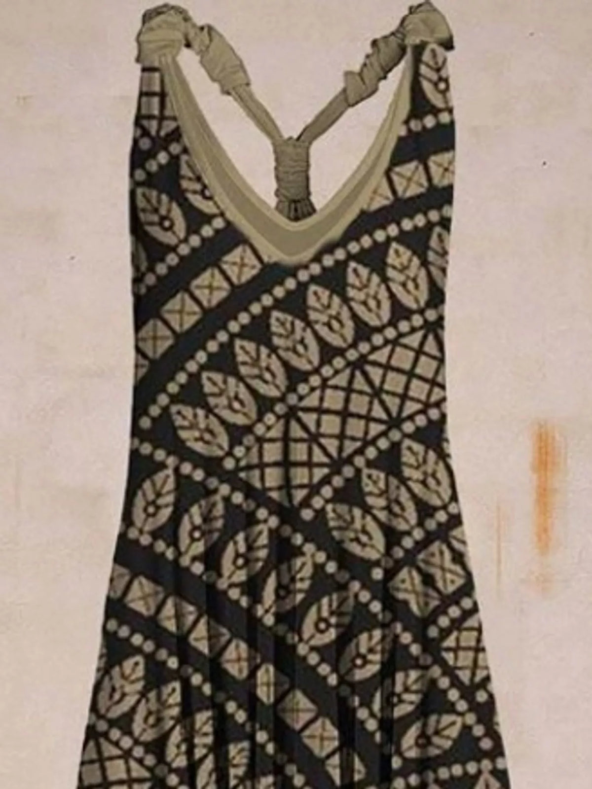 Full Size Printed V-Neck Sleeveless Jumpsuit Plus Size - 2- - View 5