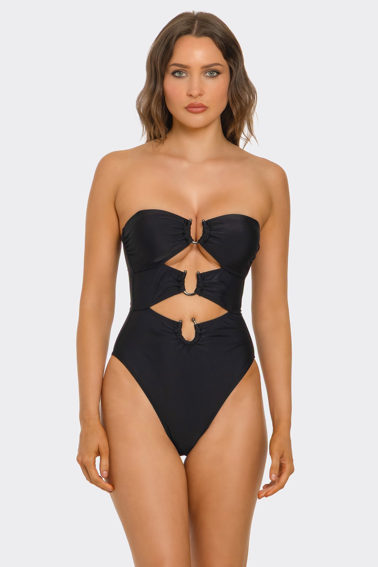 Lydia High Cut Swimsuit, front view