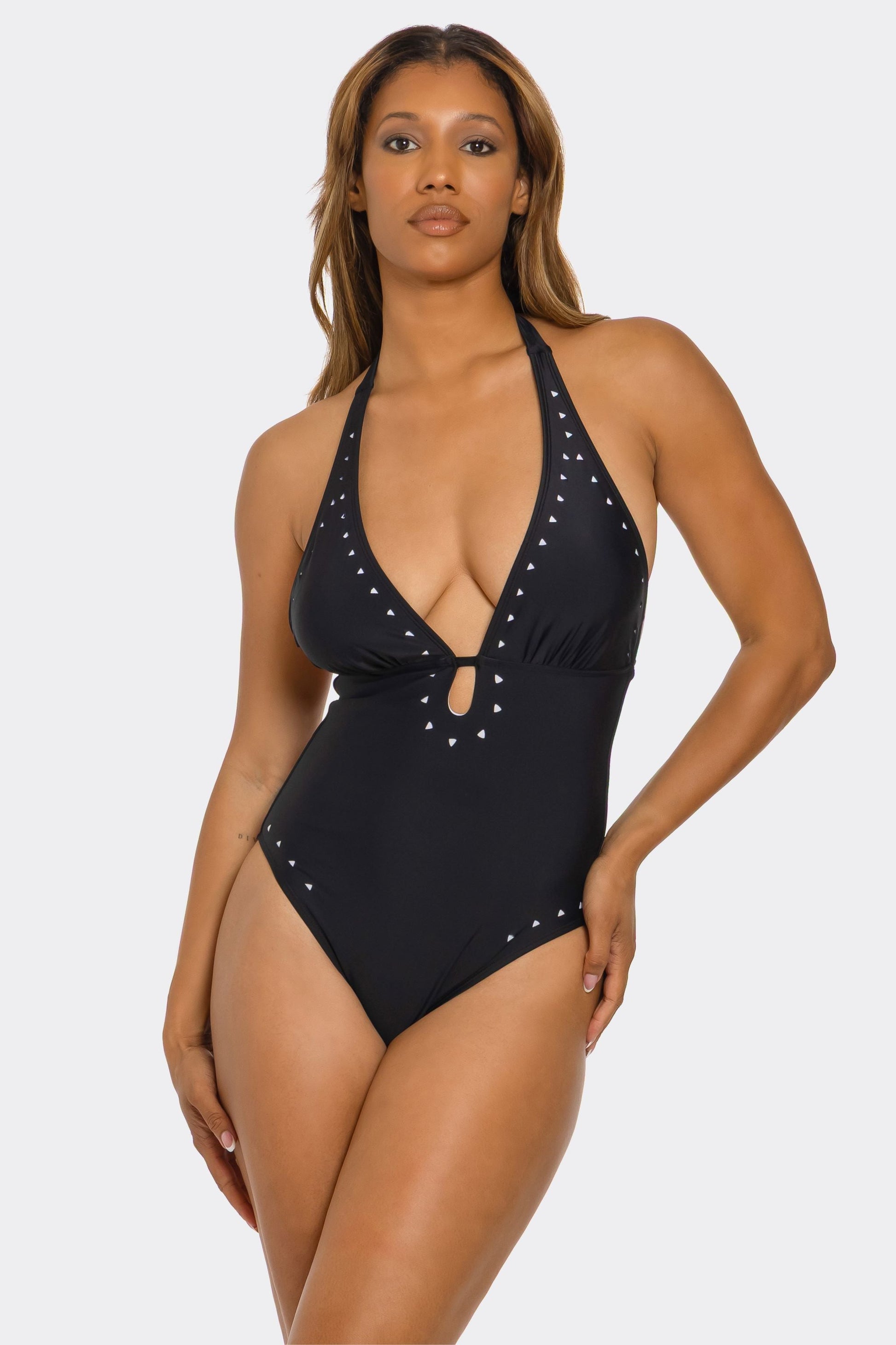 Geo Accent Swimsuit, detail view