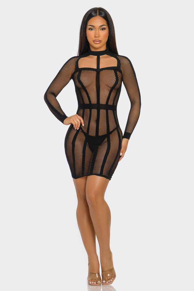 Between the Lines Dress, front view
