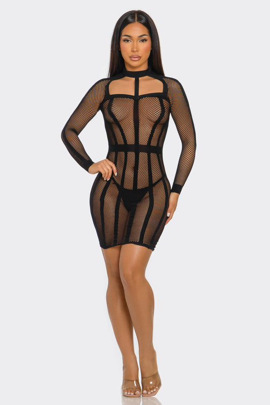 Between the Lines Dress, front view