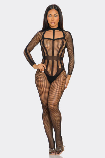 Hold On Tight Bodystocking, side view