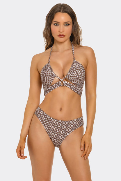 Cocoa Bloom Bikini, front view