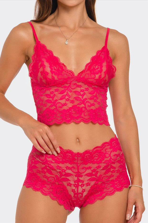 Eye On You 2 Piece Set - Fuchsia - View 2