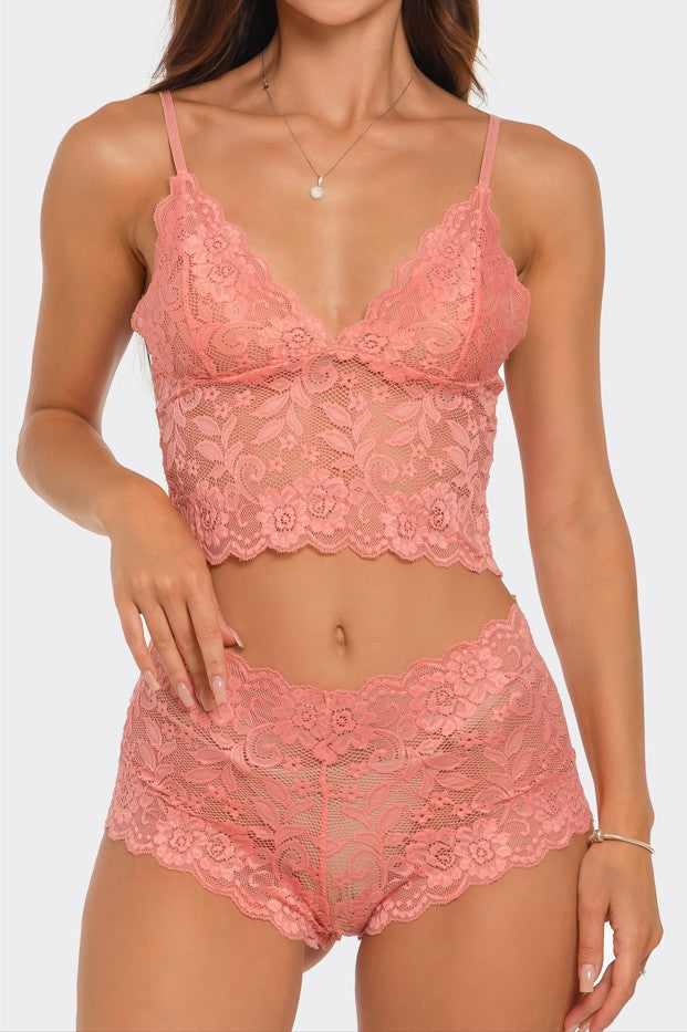 Eye On You 2 Piece Set - Pink - View 1