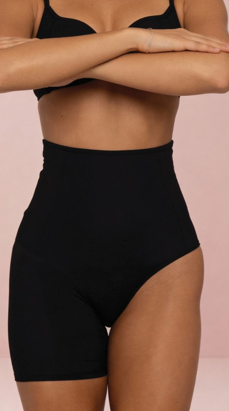 One Side Wonder Shorts - Black - View 6