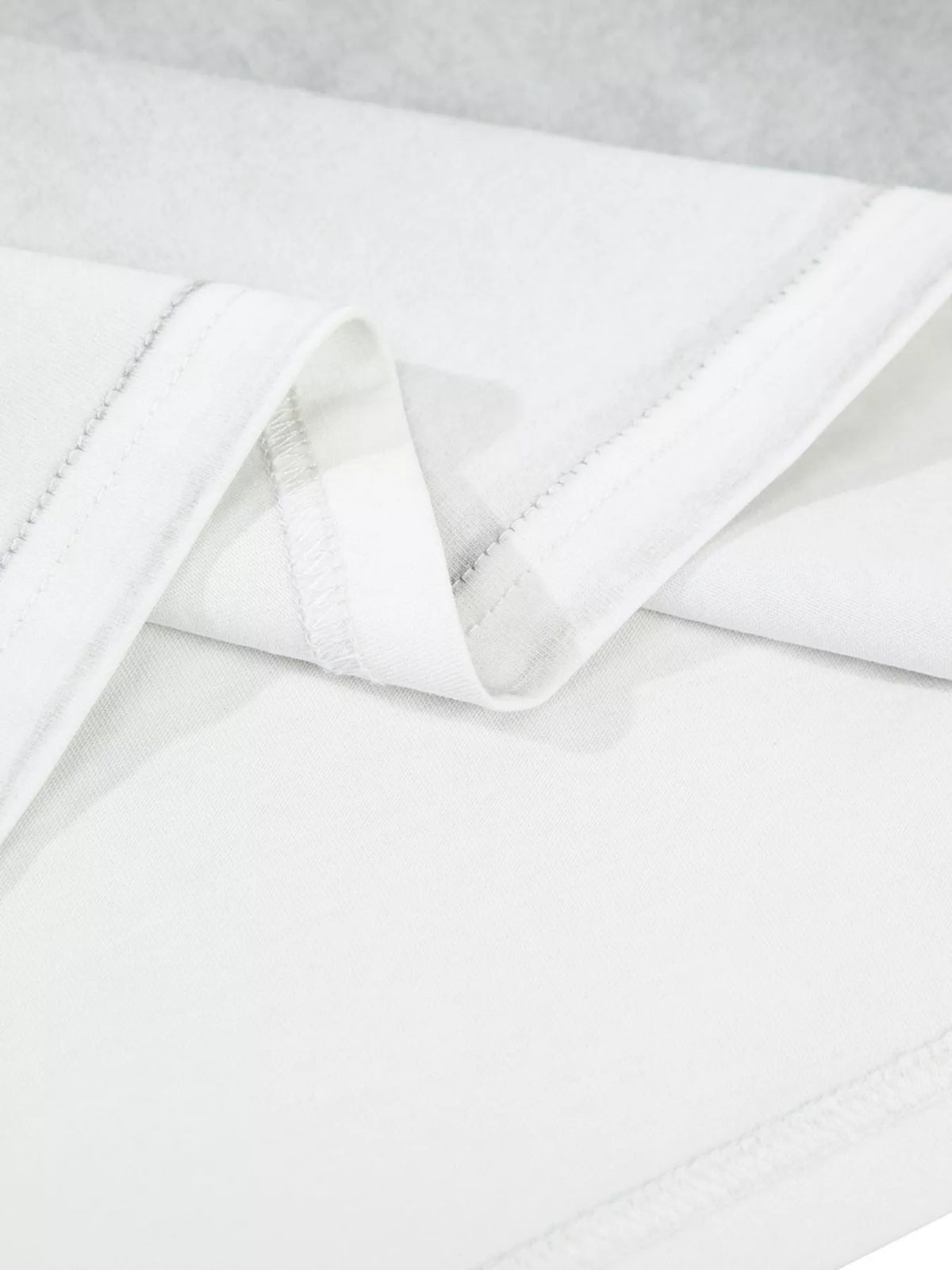 Men's Washed Round Neck Short Sleeve T-Shirt - White Gray - View 10