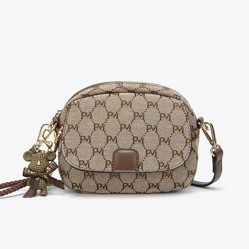 Adjustable Strap Crossbody Bag - Taupe - View 5
